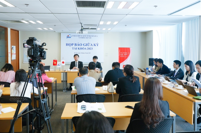 JICA holds Mid-term Press Conference