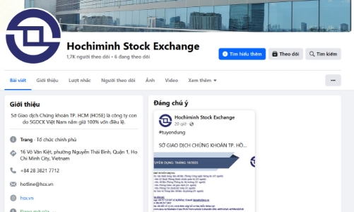 HOSE tiếp tục cảnh báo về việc giả mạo HOSE trên Facebook