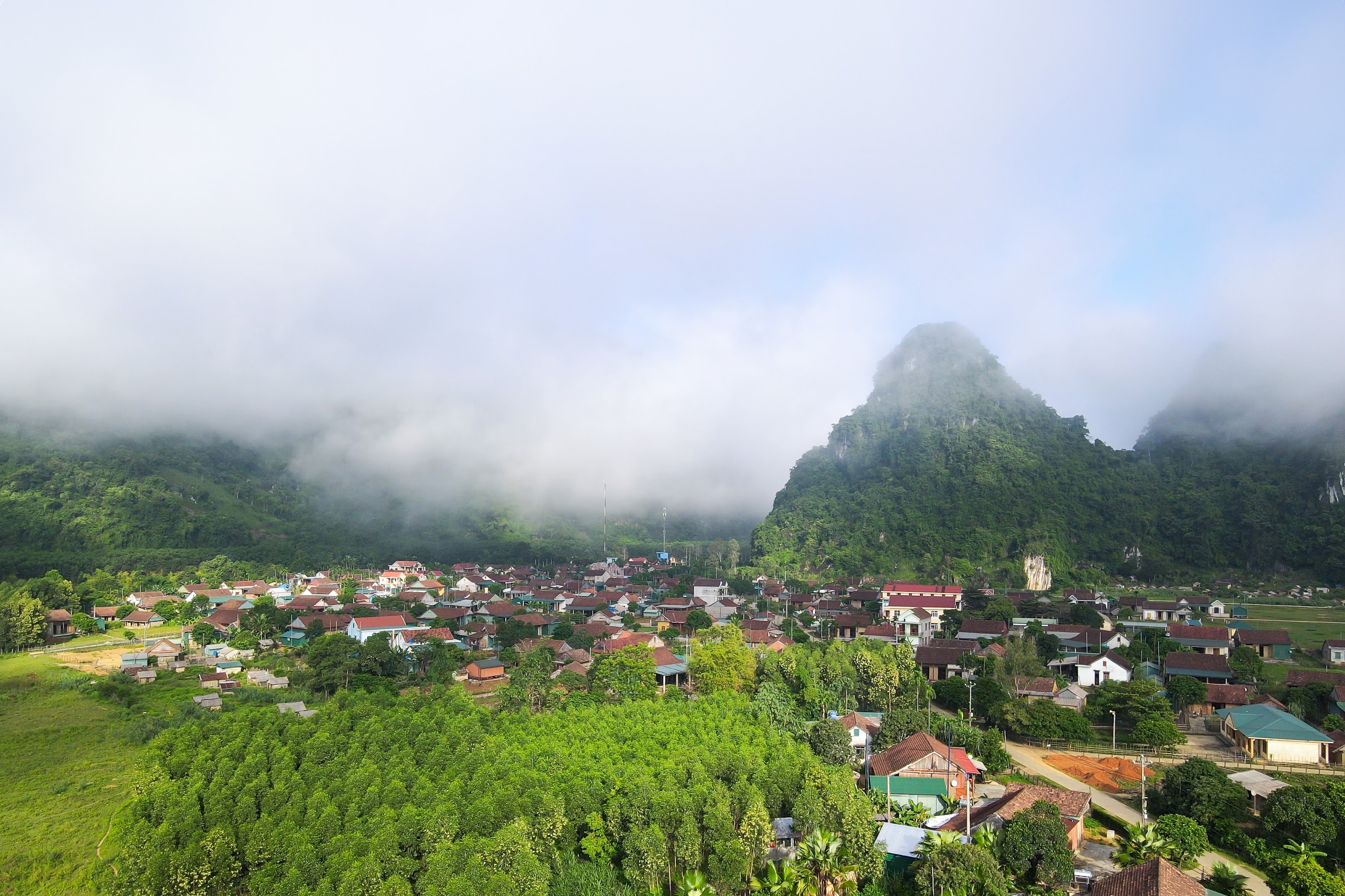 Toàn cảnh làng Tân Hoá