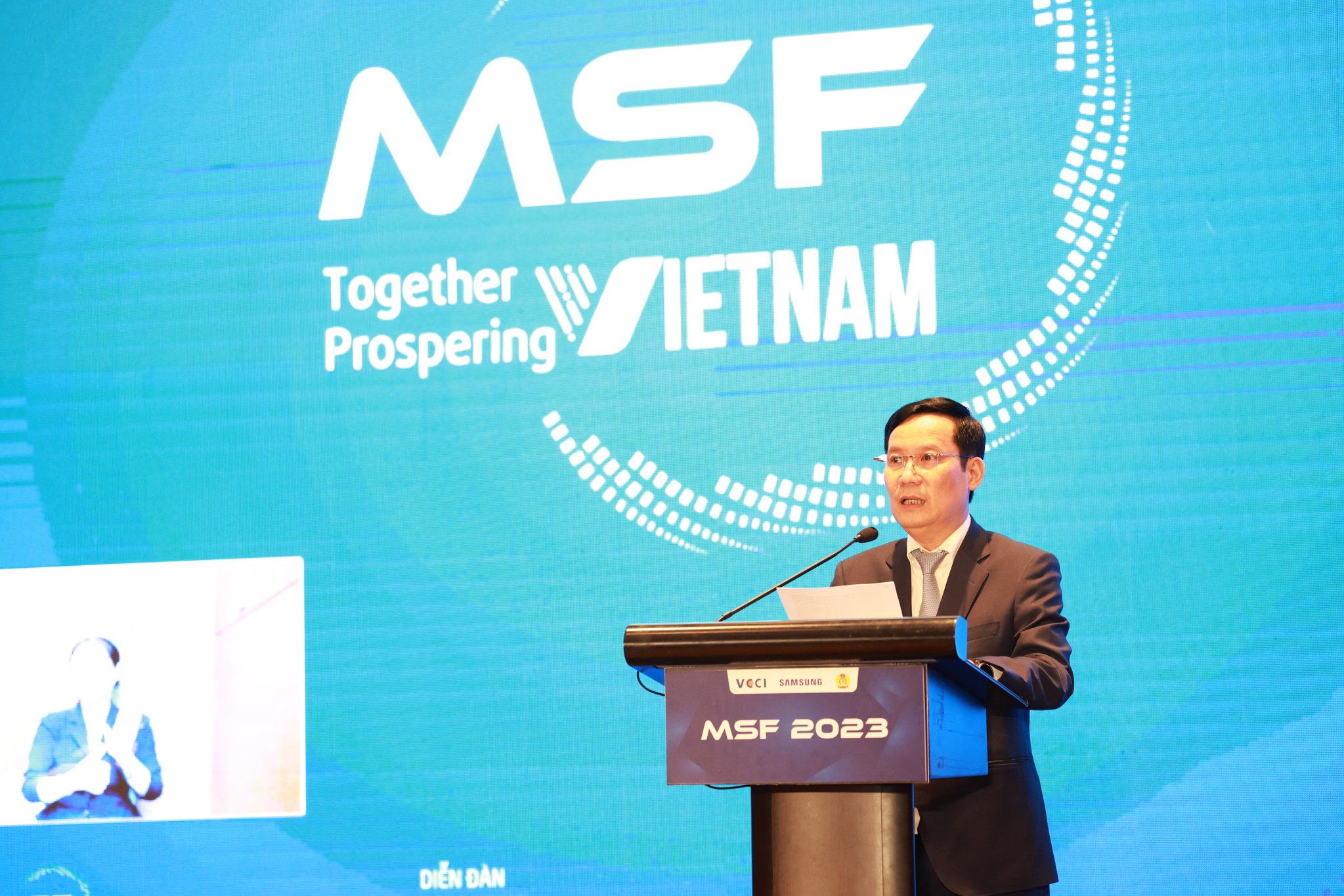 Ông Phạm Tấn Công, Chủ tịch Liên đoàn Thương mại và Công nghiệp Việt Nam (VCCI). 
