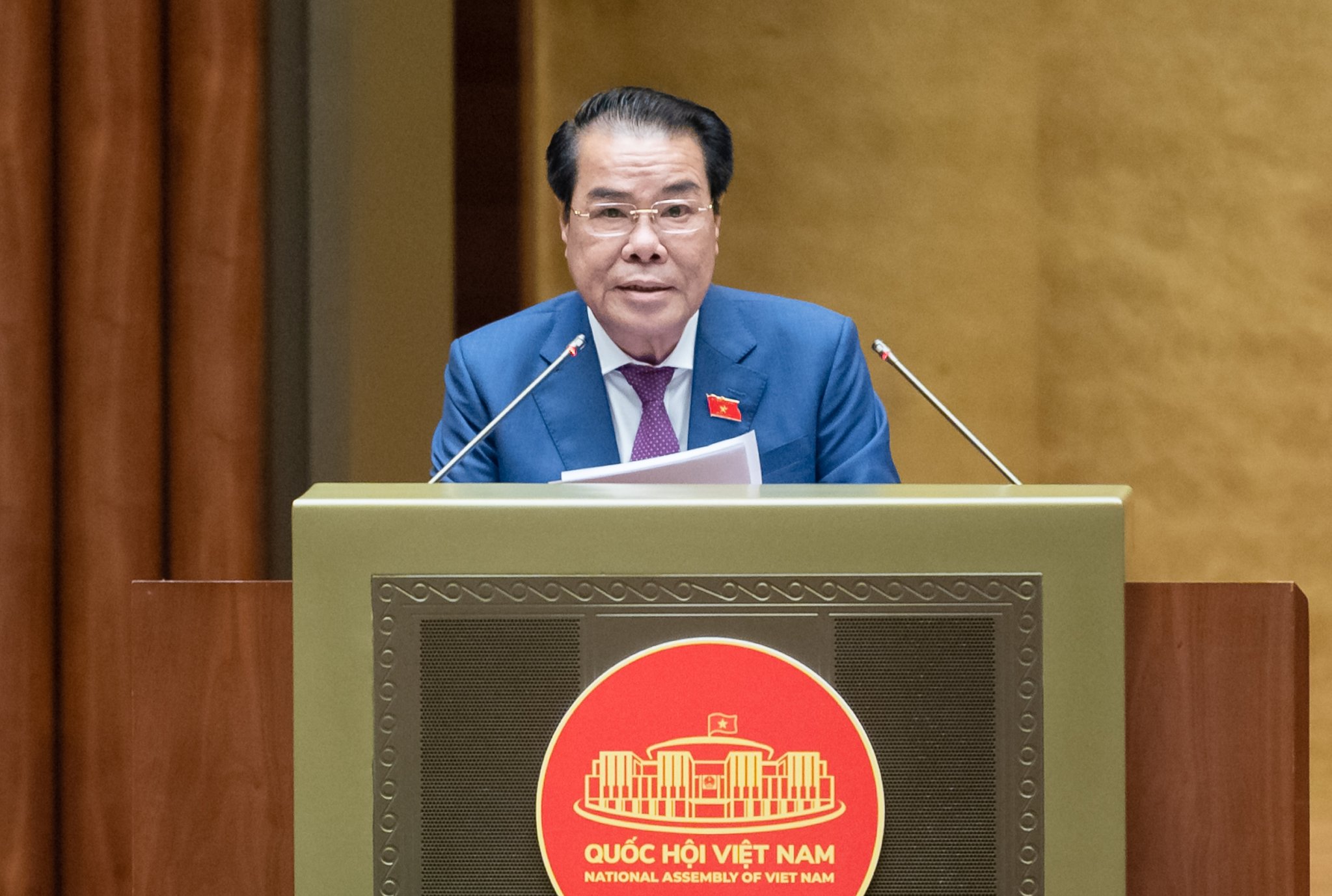 Trưởng Ban D&acirc;n nguyện thuộc Ủy ban Thường vụ Quốc hội Dương Thanh B&igrave;nh. Ảnh - Quochoi.vn.