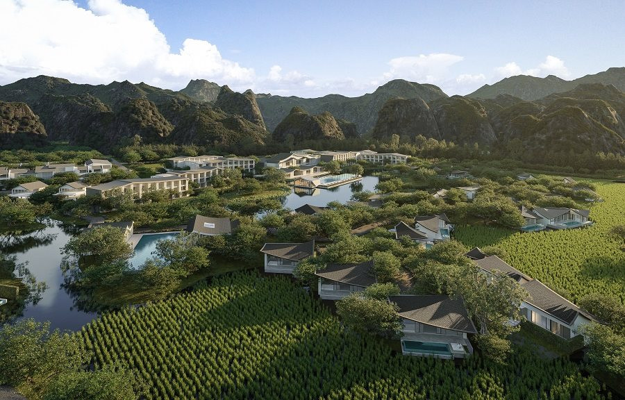 JW Marriott Trang An Resort & Spa dự kiến đưa vào hoạt động vào năm 2028.