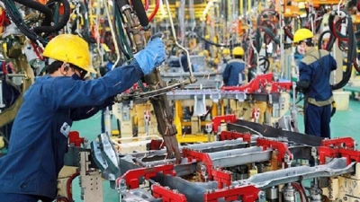Industrial production grows in October
