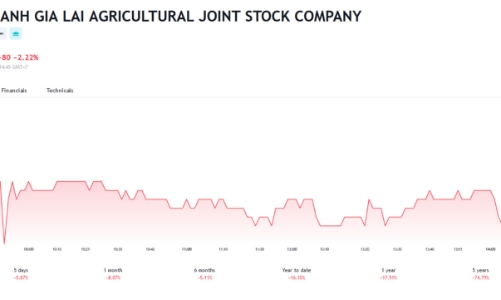 9 tháng, HNG lỗ hơn 446 tỷ đồng và lỗ 10 quý liên tiếp