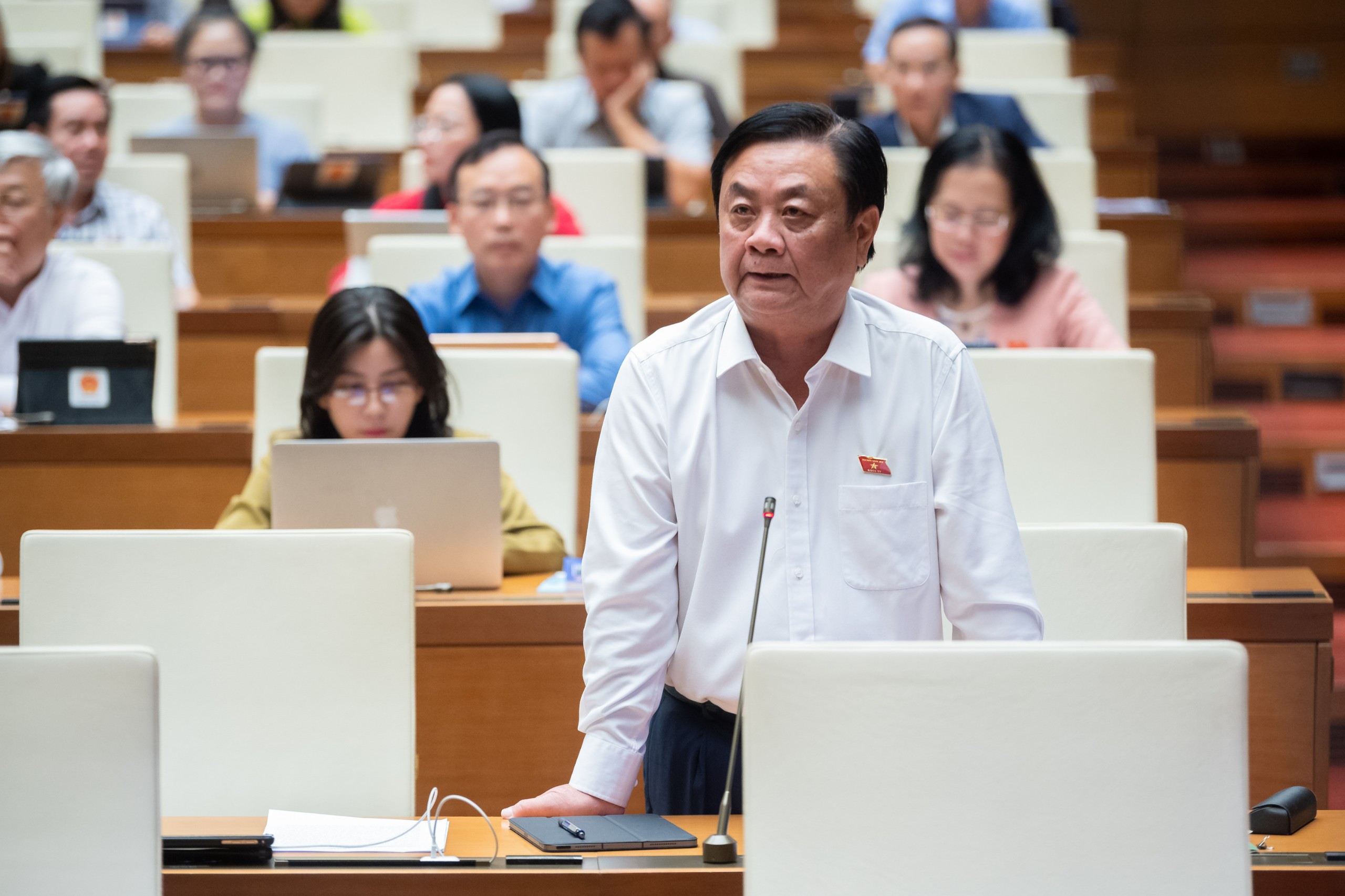 Bộ trưởng Bộ Nông nghiệp và Phát triển nông thôn Lê Minh Hoan. Ảnh - Quochoi.vn. 