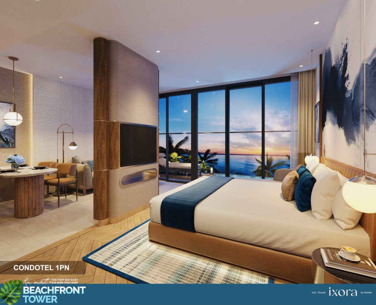 Tất cả căn hộ được thiết kế với những khung cửa kính lớn, đảm bảo tận hưởng tầm nhìn biển trực diện từ mọi góc trong căn nhà.