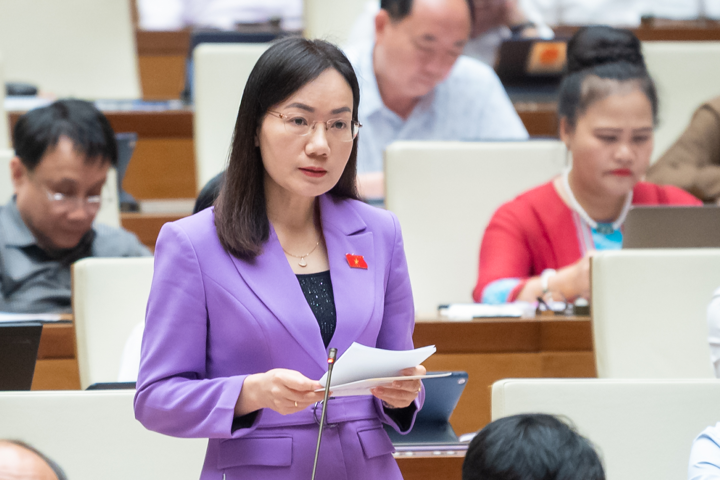 Đại biểu Đỗ Thị Việt H&agrave;: Dự thảo Luật cần chuẩn bị kỹ lưỡng, thận trọng, song cần th&ocirc;ng qua kịp thời.