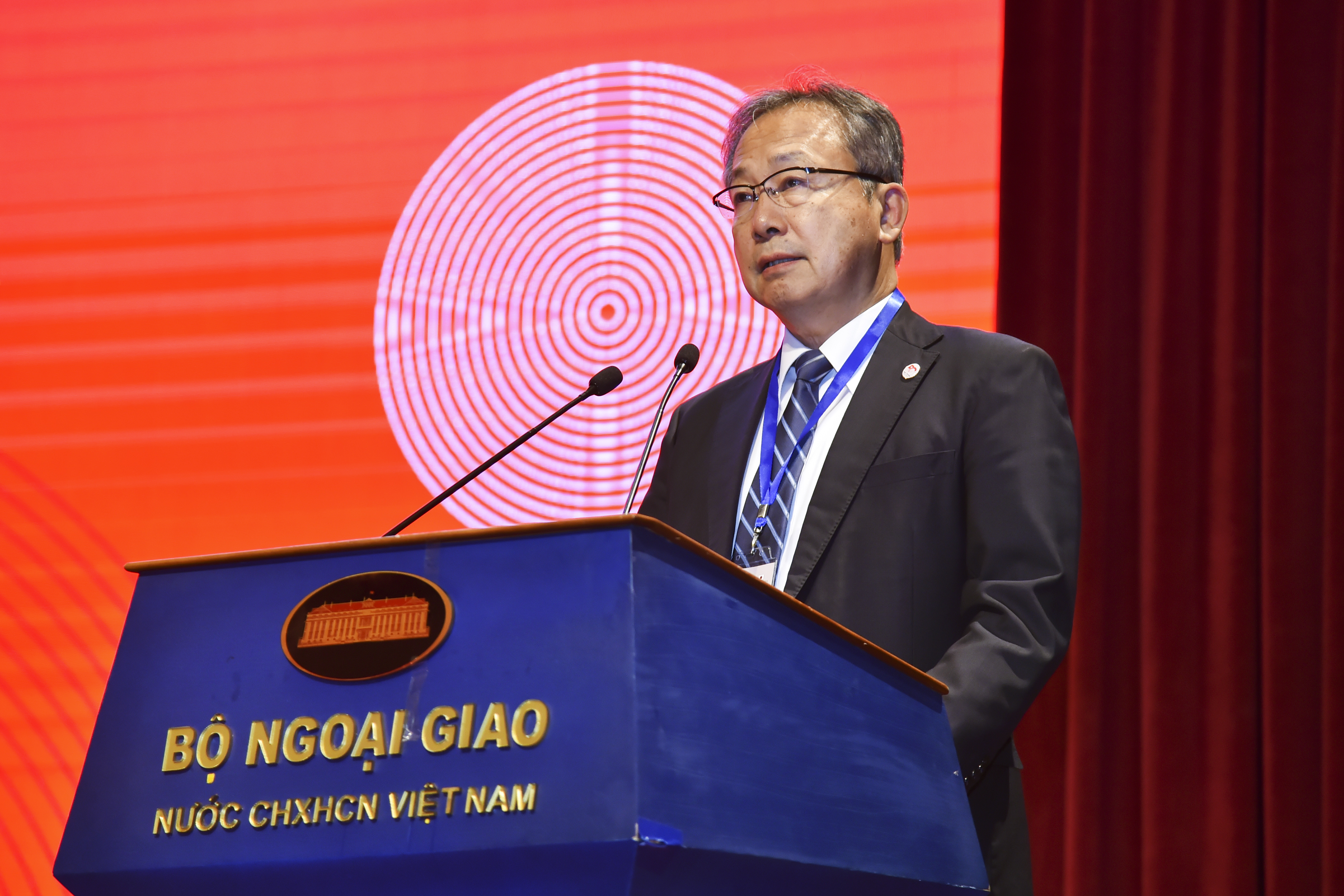 &Ocirc;ng Yamada Takio, Đại sứ Nhật Bản tại Việt Nam ph&aacute;t biểu.