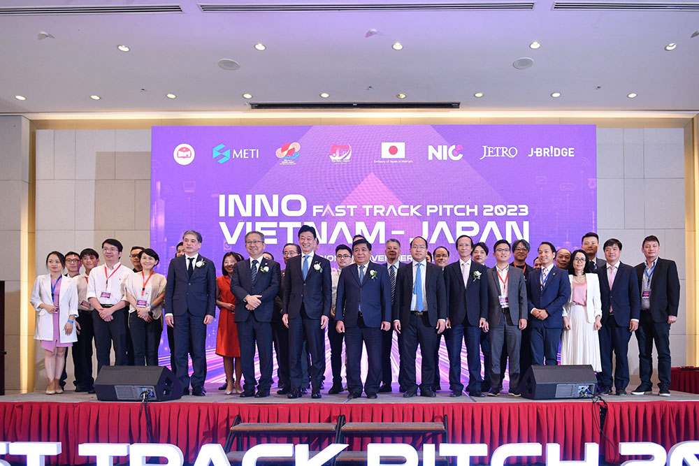 The Inno Vietnam - Japan Fast Track Pitch 2023. (Photo: MPI)