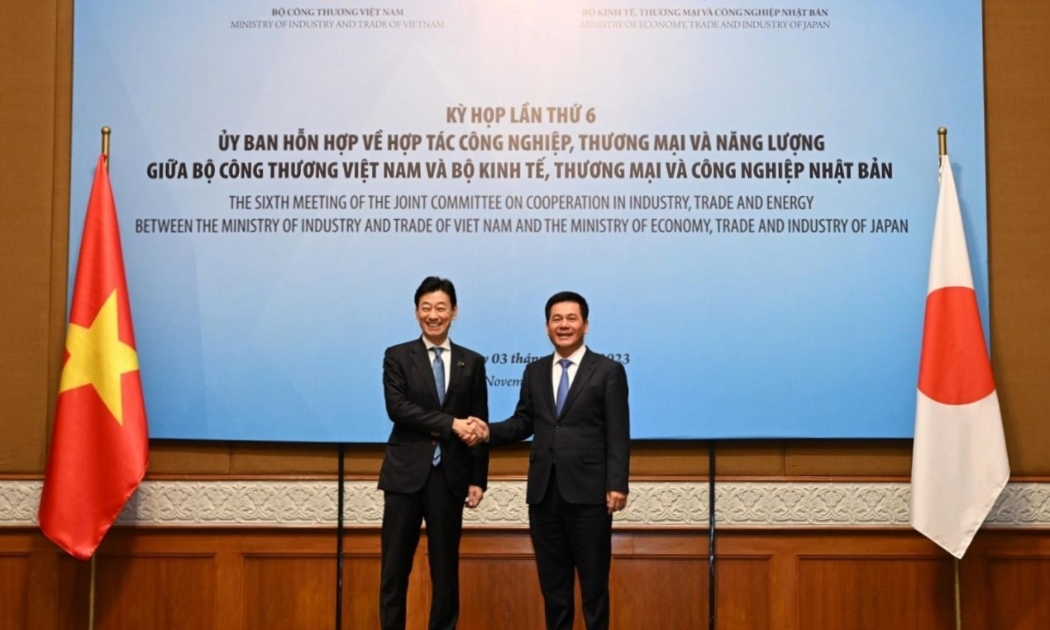 Bộ trưởng Nguyễn Hồng Diên và Bộ trưởng Nishimura Yasutoshi nhất trí việc thành lập Nhóm công tác chung giữa hai Bộ nhằm xây dựng các dự án đồng sáng tạo hướng tới tương lai của hai quốc gia.