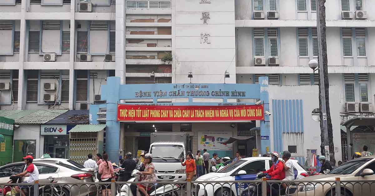 Bệnh viện Chấn thương Chỉnh hình TP.HCM đang có nhiều dấu hiệu xuống cấp 