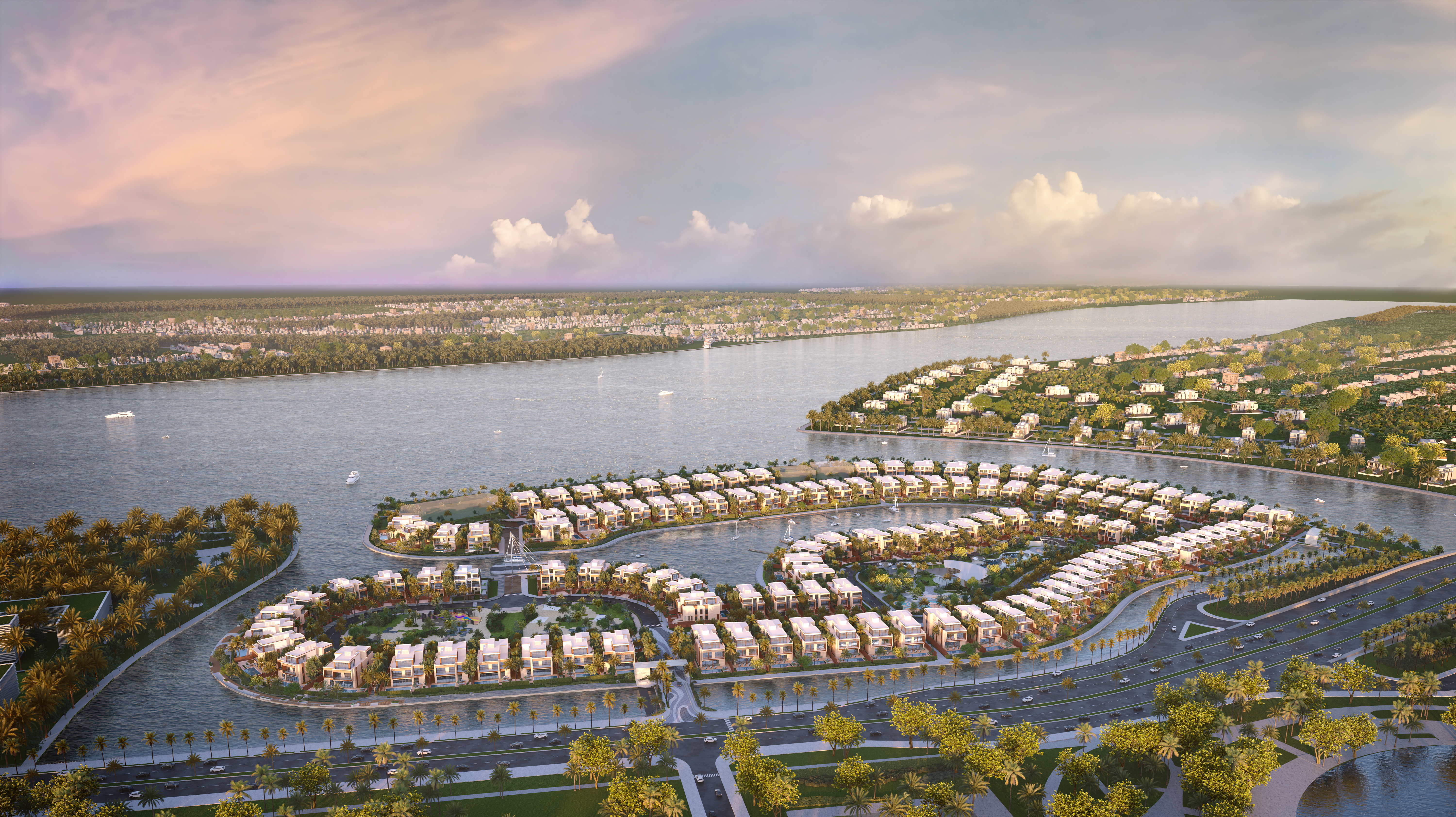 Dinh thự The Rivus tại vị trí thủy bao hiếm hoi.