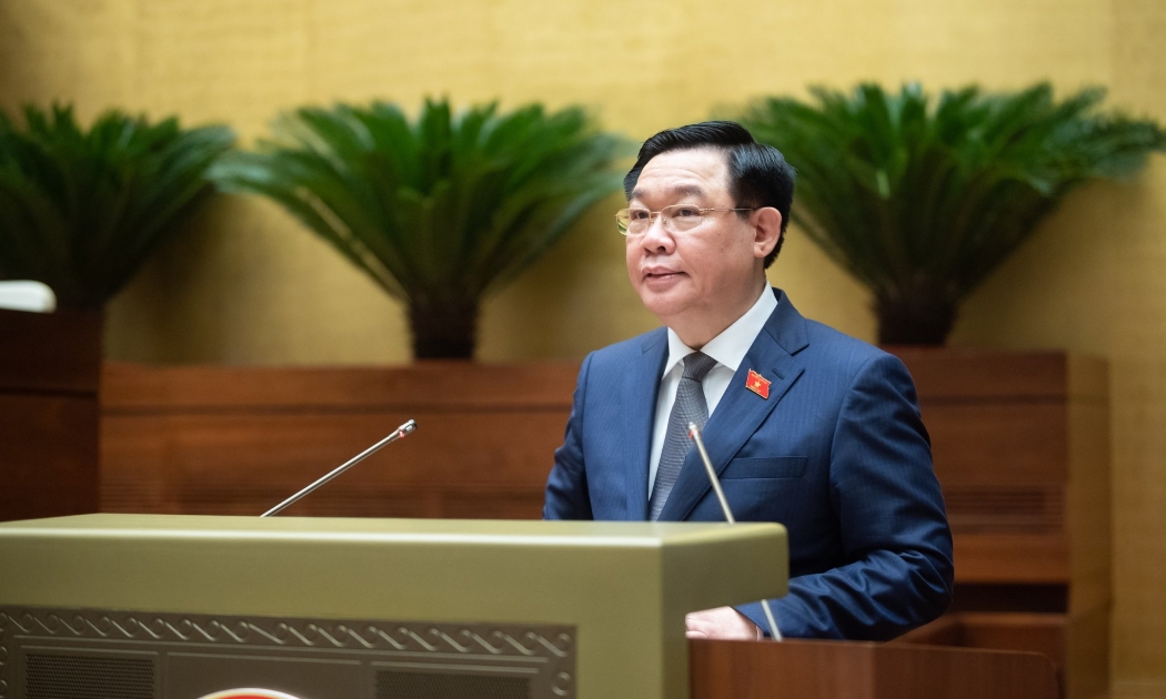 Chủ tịch Quốc hội Vương Đình Huệ khai mạc phiên chất vấn và trả lời chất vấn.