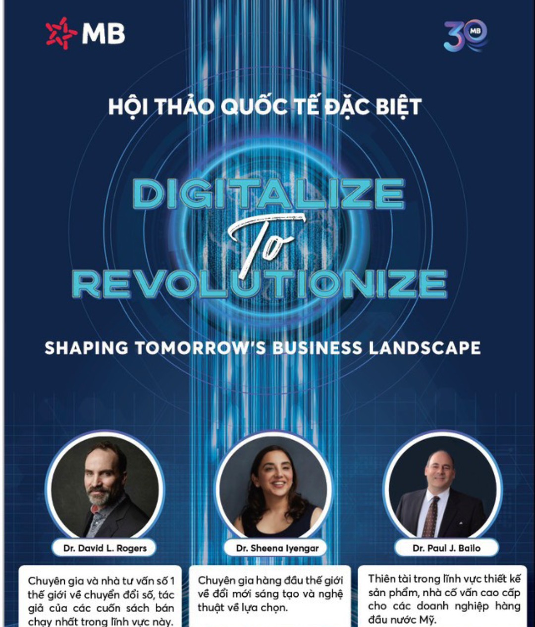 C&aacute;c diễn giả quốc tế sẽ chia sẻ c&aacute;c gợi mở cụ thể về chuyển đổi số cho c&aacute;c doanh nghiệp v&agrave; tổ chức