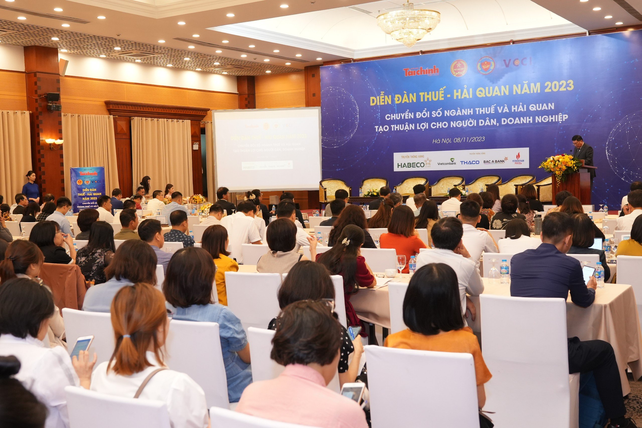 Toàn cảnh Diễn đàn thuế - hải quan năm 2023.