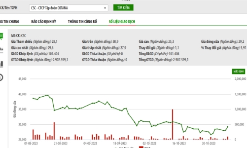 Đang bị tạm giam, vợ ông Nguyễn Đỗ Lăng đã bán thành công gần 1 triệu cổ phiếu CSC