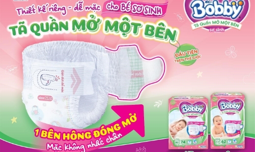 Tã Quần Mở Một Bên Bobby: giúp bố mẹ chăm con dễ dàng