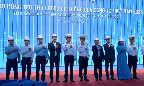 Cảng Container Quốc tế Tân Cảng Hải Phòng đón TEU thứ 1.000.000 
