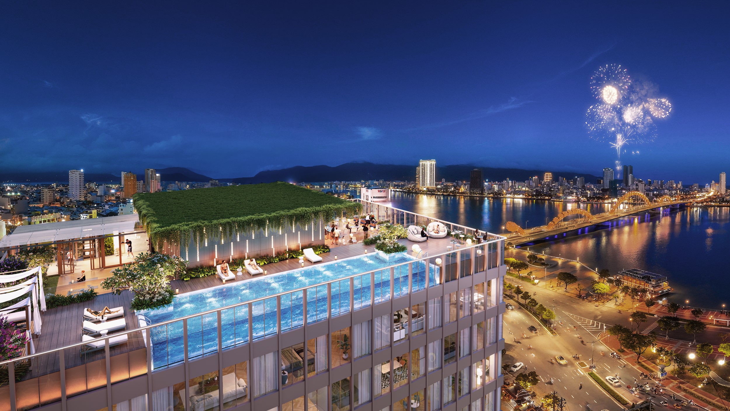 The One Tower Đà Nẵng gây ấn tượng với vị trí độc tôn cùng tầm nhìn đắt giá và chuỗi tiện ích đẳng cấp.
