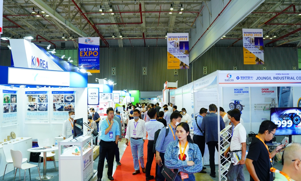 VIETNAM EXPO 2022 đã có khoảng 850 giao dịch thương mại trực tiếp tại hội chợ.