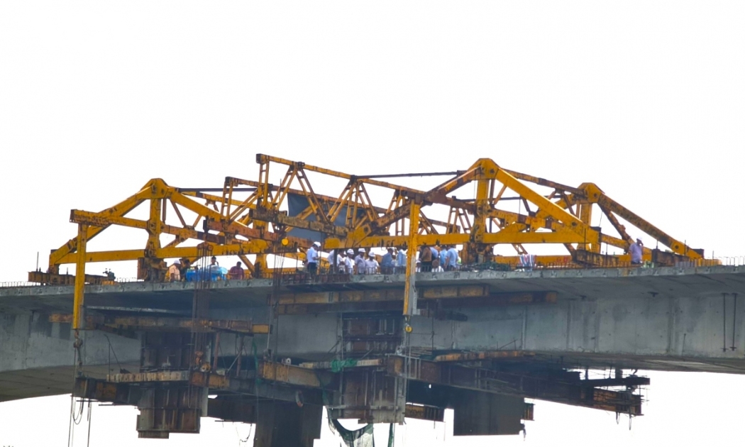 Cầu sông Ông Đốc khi hoàn thành sẽ giúp kết nối trục kinh tế Đông - Tây của tỉnh Cà Mau