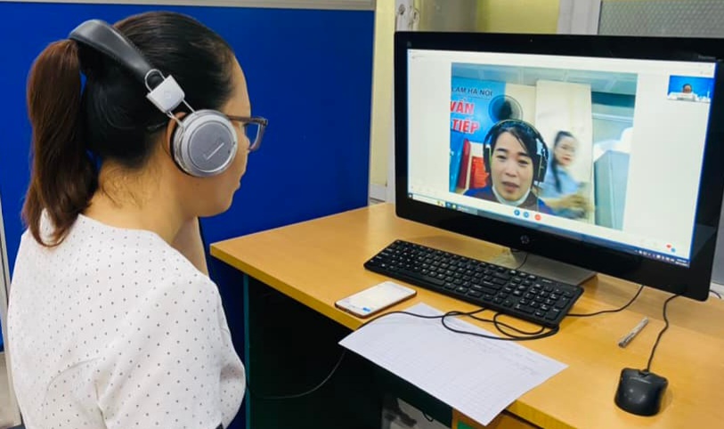 Doanh nghiệp phỏng vấn tuyển dụng lao động. Ảnh - N.Dương.