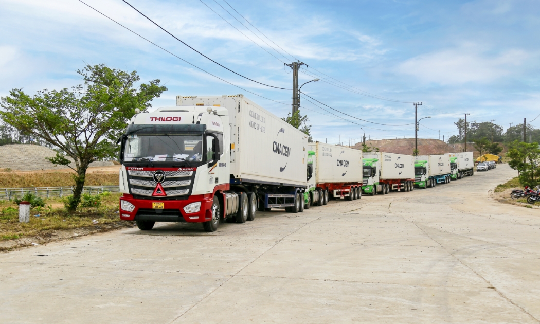THILOGI vận chuyển nông sản từ nông trường Lào qua cửa khẩu quốc tế Nam Giang, Quảng Nam.