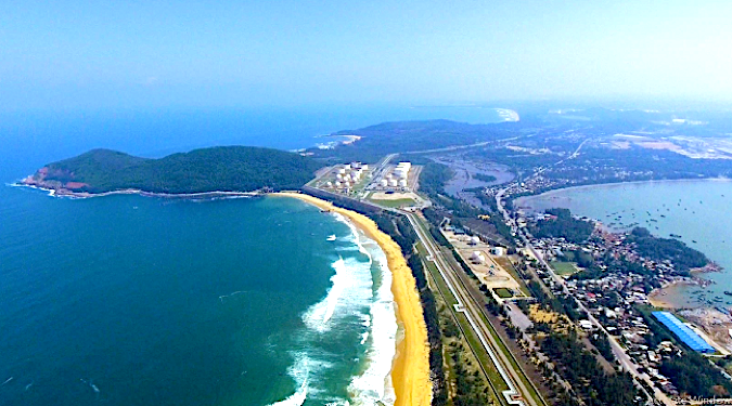 The Dung Quat Economic Zone in Quang Ngai province. 
