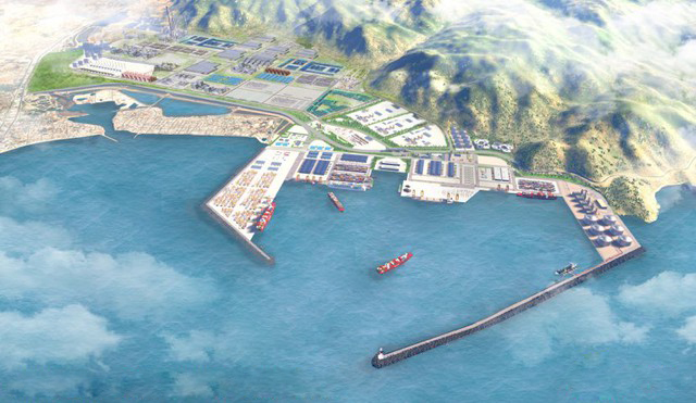 Khu đô thị - công nghiệp  cảng Cà Ná. Ảnh: Portcoast.