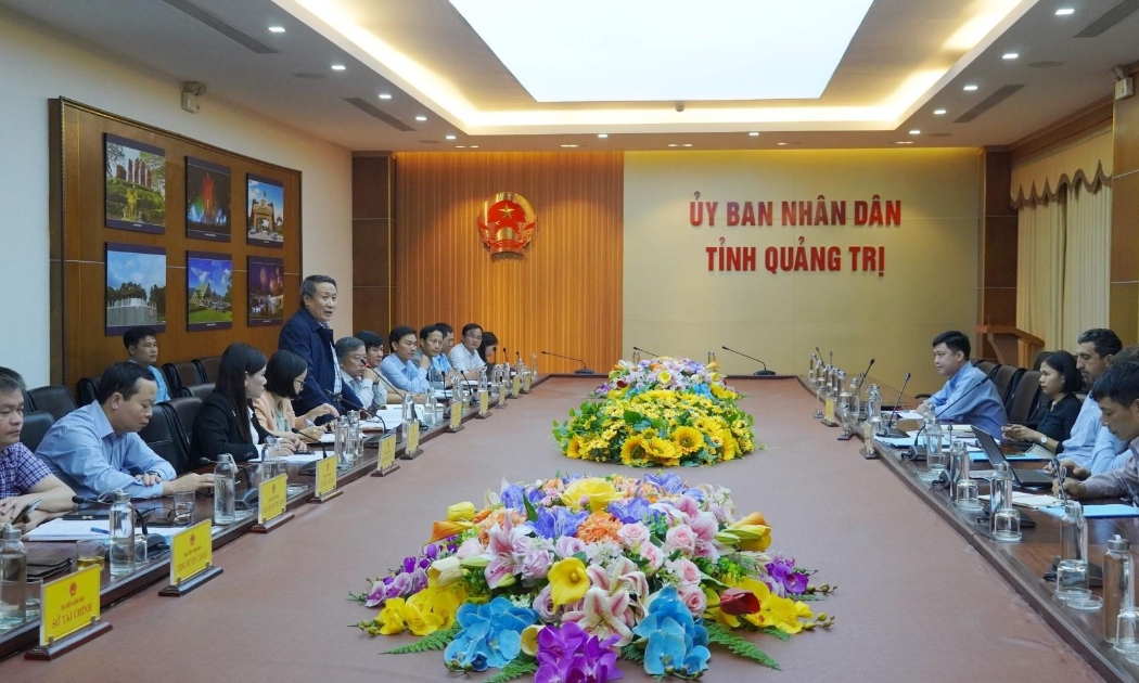 UBND tỉnh Quảng Trị làm việc với Đoàn công tác đánh giá hiện trường các dự án đề xuất sử dụng vốn Chương trình chuyển đổi nợ Việt Nam – Italia