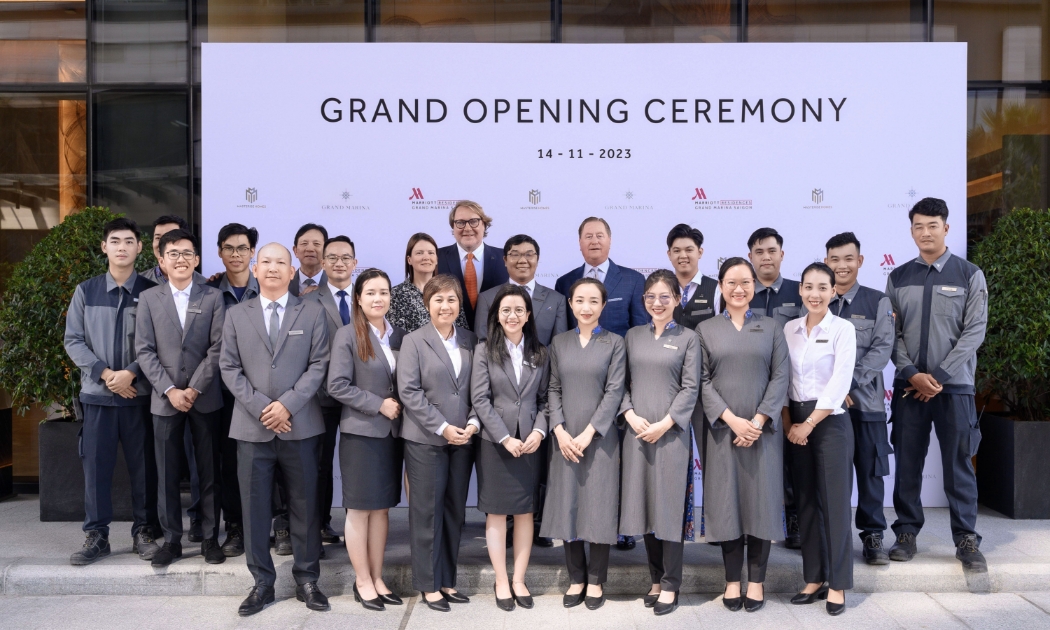 Marriott International và Masterise Homes vừa tổ chức lễ khai trương các căn hộ mang thương hiệu Marriott đầu tiên tại Việt Nam ngày 14/11/2023. Ảnh: Quốc Huy.