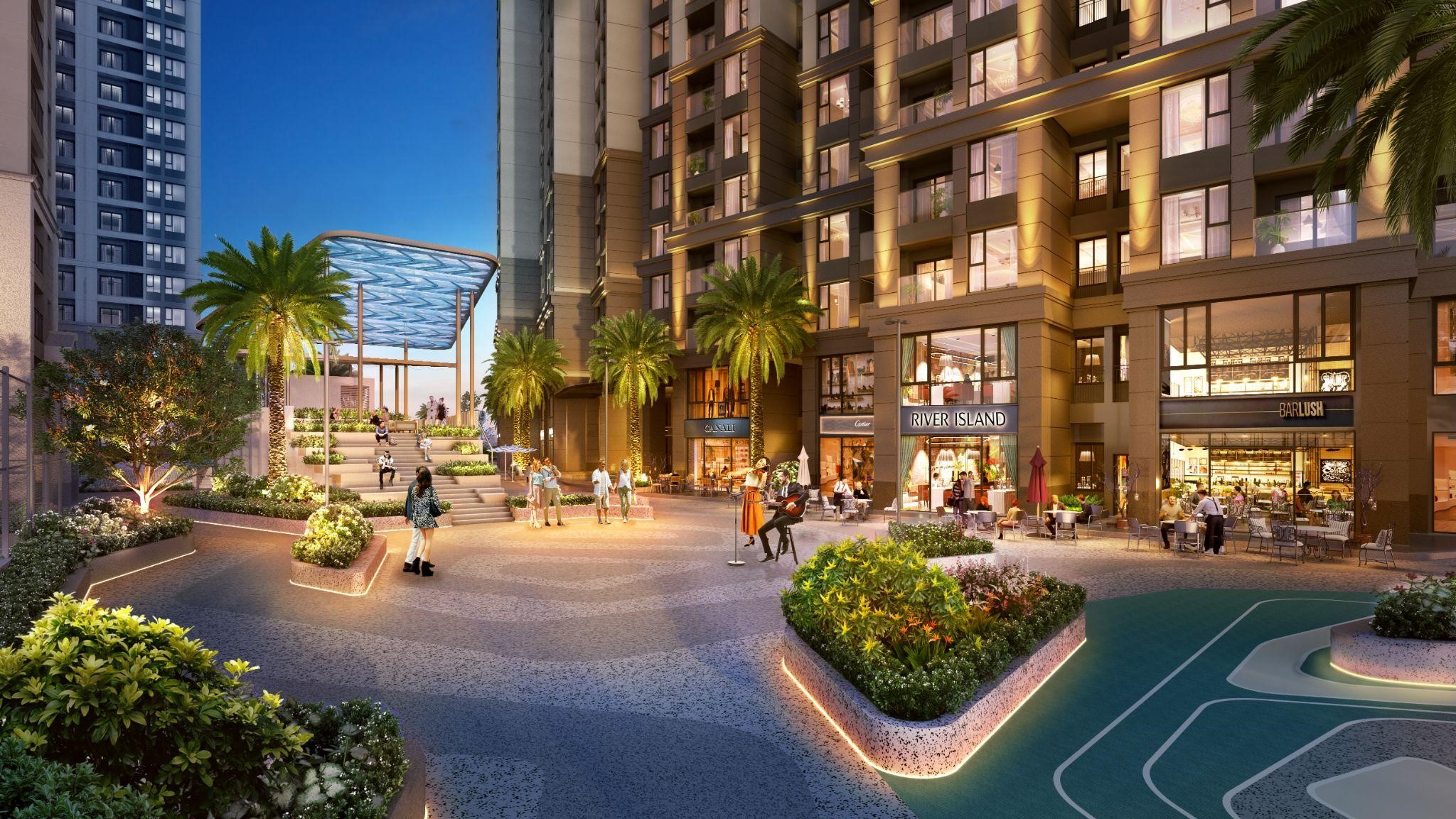 Nhiều ngọn đ&egrave;n nhỏ tỏa &aacute;nh s&aacute;ng dịu &ecirc;m tạo trải nghiệm thị gi&aacute;c sang trọng, tinh tế v&agrave; gi&agrave;u cảm x&uacute;c. Nguồn: N.H.O.