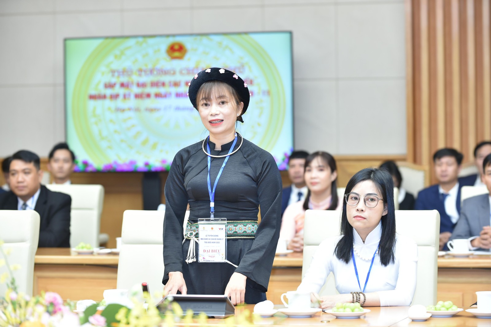Cô giáo Dương Thị Diến, sinh năm 1988, dân tộc Tày, ở Bắc Kạn. Ảnh: VGP.