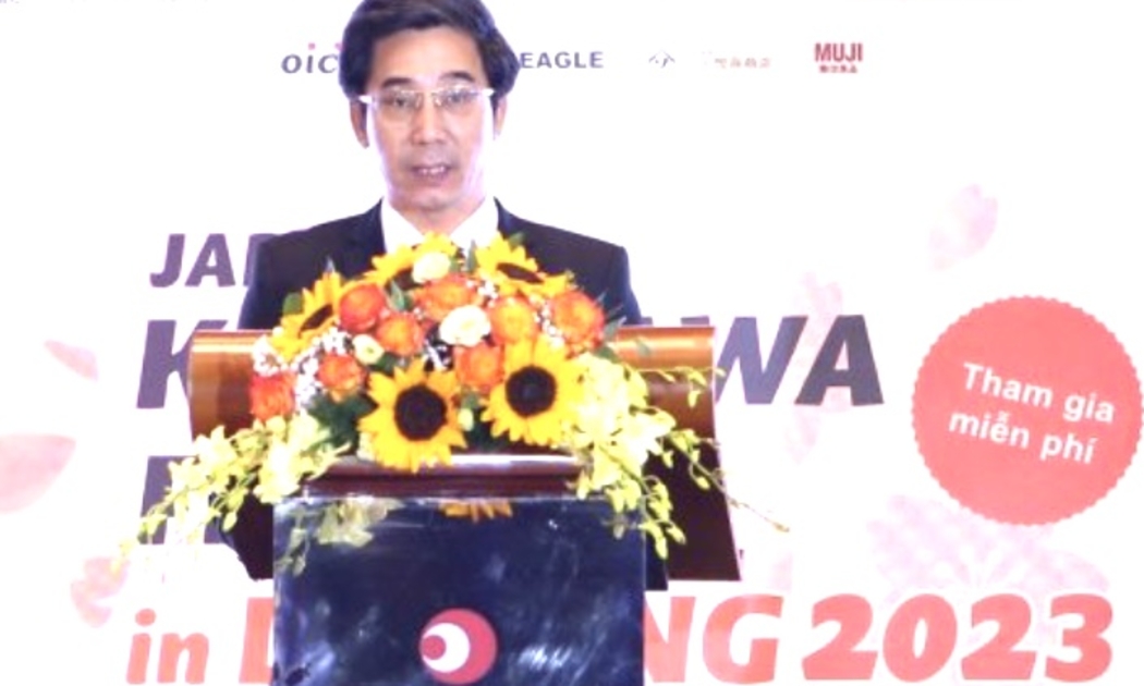 Phó Chủ tịch UBND TP. Đà Nẵng Trần Chí Cường phát biểu tại Ngày hội Kanagawa 2023 tại Đà Nẵng.
