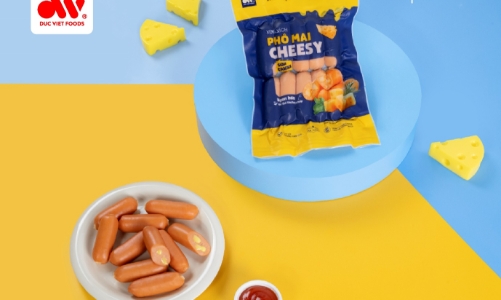 Xúc xích cao cấp Phô mai cheesy lọt top hàng Việt Nam được người tiêu dùng yêu thích