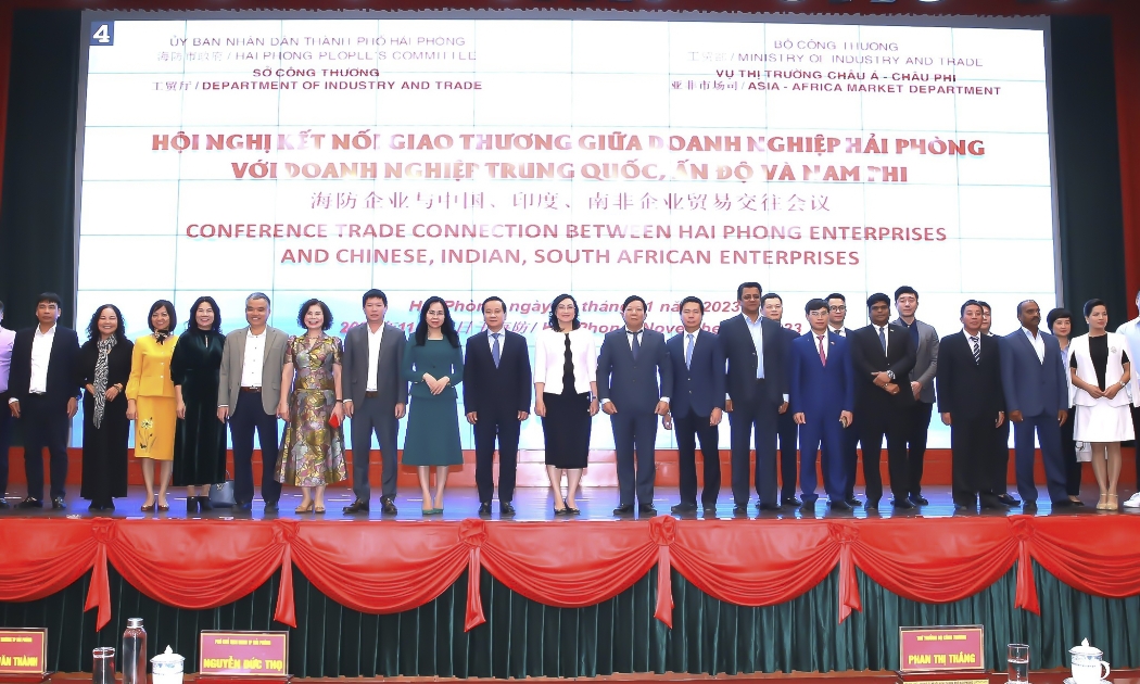 Hội nghị Kết nối giao thương giữa doanh nghiệp Hải Phòng với doanh nghiệp Trung Quốc, Ấn Độ và Nam Phi