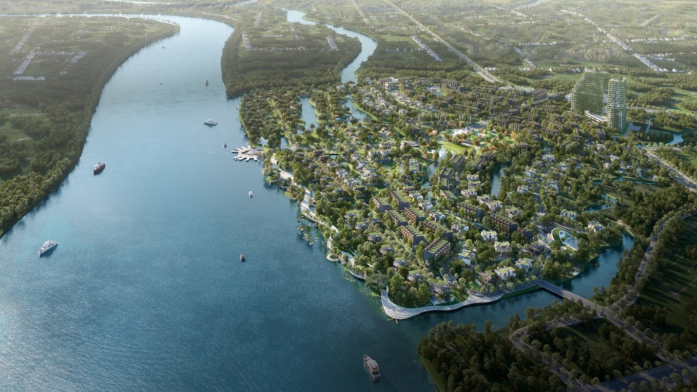 Ecovillage Saigon River rộng khoảng 55ha.