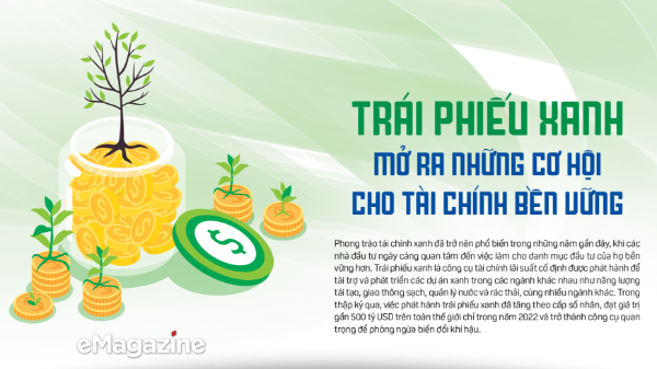 Trái phiếu xanh mở ra những cơ hội cho tài chính bền vững 