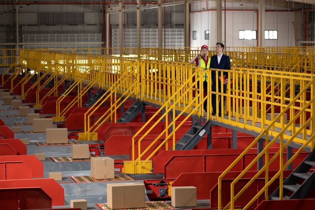 Trung t&acirc;m trung chuyển của J&T Express đặt tại Củ Chi, TP.HCM.