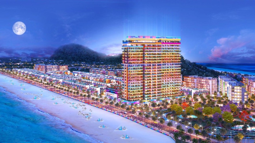 Flamingo Ibiza Hải Tiến sẽ l&agrave; th&agrave;nh phố &aacute;nh s&aacute;ng s&ocirc;i động, rực rỡ suốt bốn m&ugrave;a. Ảnh: Flamingo.