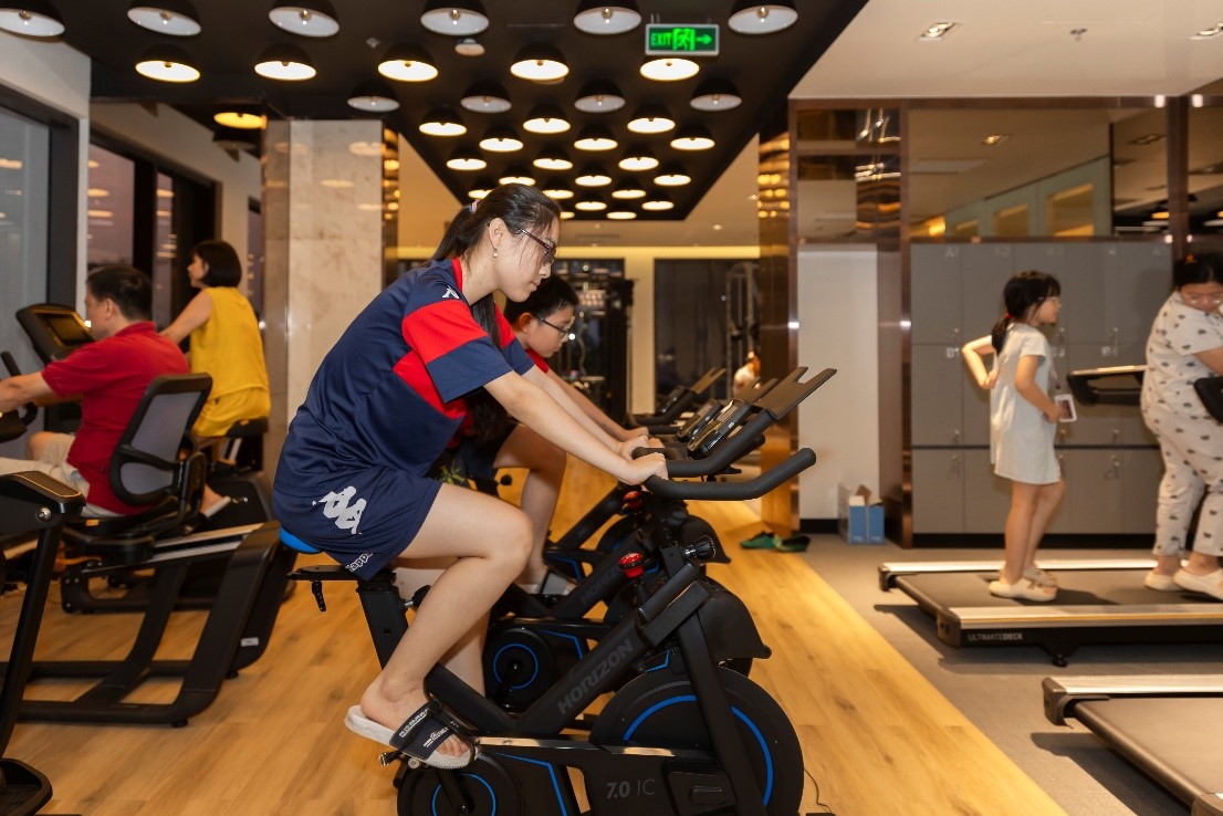 Khu vực ph&ograve;ng tập gym với nhiều trang thiết bị hiện đại đ&aacute;p ứng nhu cầu đa dạng của cư d&acirc;n.