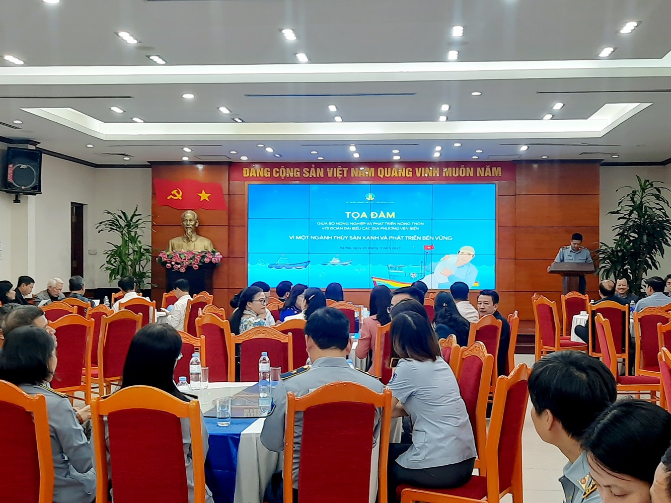 Hội thảo diễn ra tại Bộ N&ocirc;ng nghiệp v&agrave; Ph&aacute;t triển n&ocirc;ng th&ocirc;n.