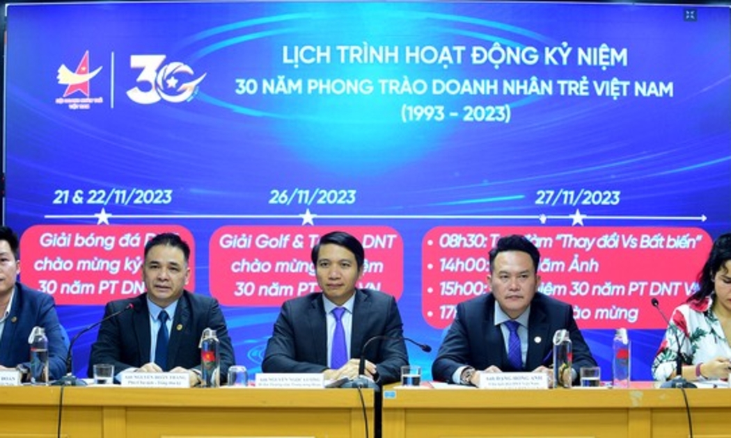 Chương trình kỷ niệm 30 năm phong trào Doanh nhân trẻ là dịp để doanh nhân trẻ Việt Nam nhìn lại chặng đường 30 năm hình thành và phát triển.