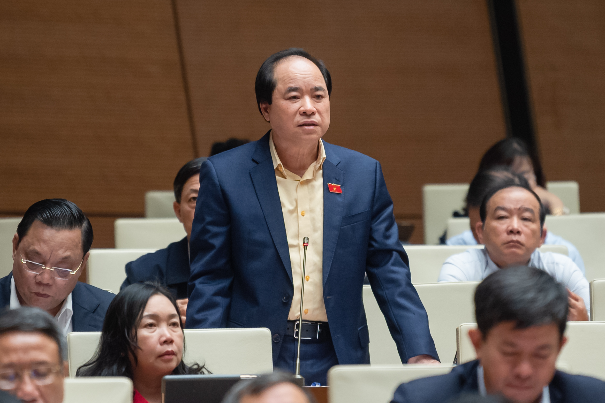 Đại biểu Trương Xuân Cừ, đoàn TP. Hà Nội. Ảnh: Quochoi.vn.