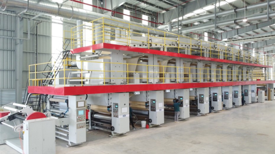 Toàn cảnh chuyền in 8 đầu tại nhà máy Decor của KES. (Nguồn: KES).