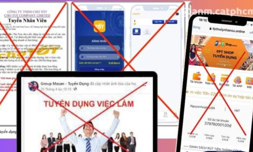 Công an khuyến cáo người dân có nhu cầu tìm việc nên liên hệ trực tiếp các công ty, doanh nghiệp trên các kênh chính thức - Ảnh: Công an TP.HCM