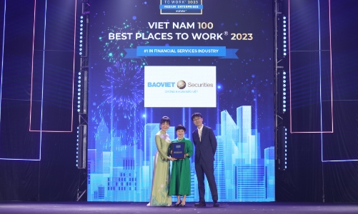 Chứng khoán Bảo Việt được vinh danh Nơi làm việc tốt nhất Việt Nam 2023