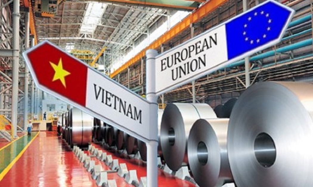 Sắt thép của Việt Nam đứng đầu các đối tác xuất khẩu vào EU, với thị phần chiếm tới 16,6%. Ảnh minh họa.