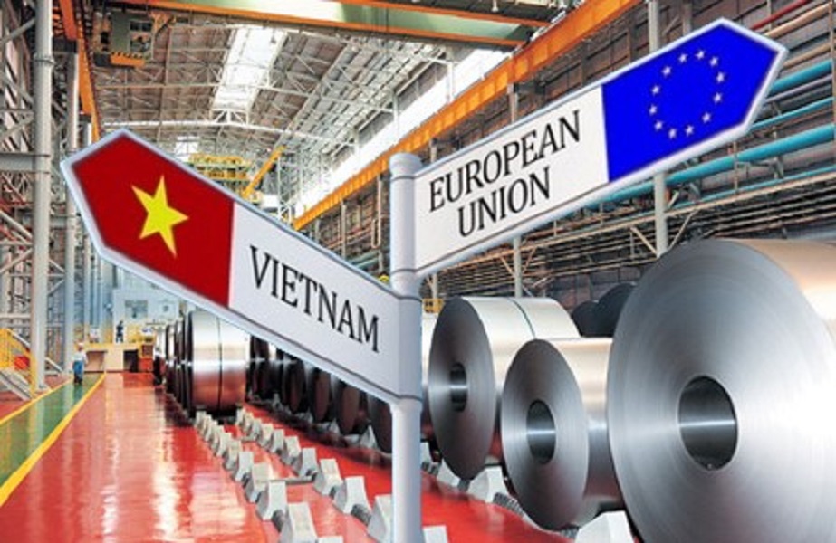 Sắt thép của Việt Nam đứng đầu các đối tác xuất khẩu vào EU, với thị phần chiếm tới 16,6%. Ảnh minh họa.