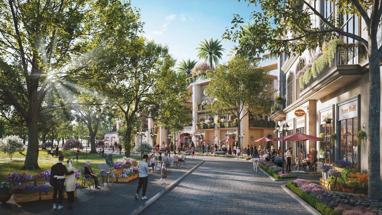 Tuyến phố mua sắm, ẩm thực.